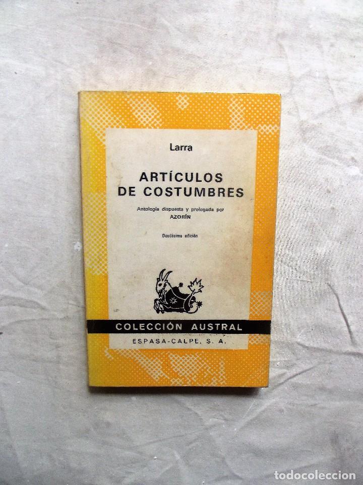 Libros de segunda mano: ARTICULOS DE COSTUMBRES DE LARRA - Foto 1