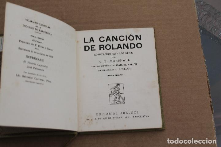 Libros de segunda mano: LA CANCI&Oacute;N DE ROLANDO, COLECCI&Oacute;N ARALUCE, A&Ntilde;O 1942 - Foto 2