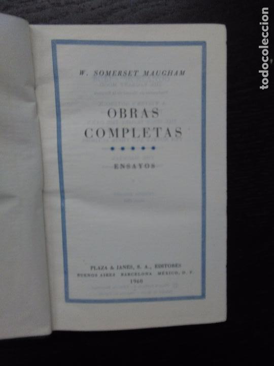 Libros de segunda mano: OBRAS COMPLETAS, SOMERSET MAUGHAM, W., 1960 - Foto 2