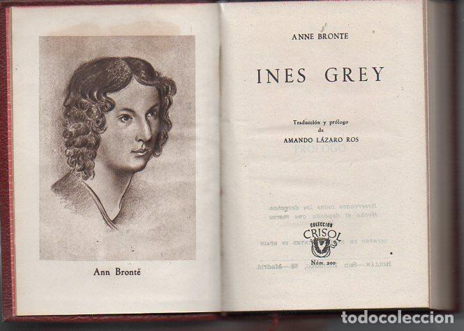 Libros de segunda mano: EMILY BRONTE : INES GREY (AGUILAR CRISOL, 1947) - Foto 1