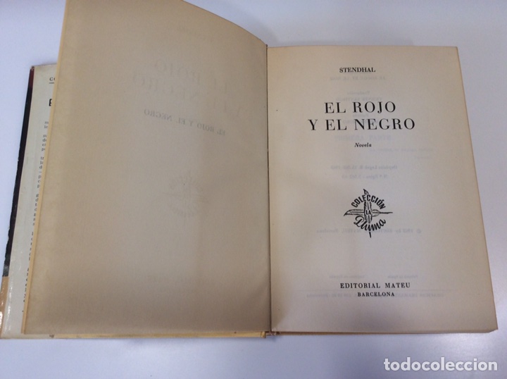Libros de segunda mano: ROJO Y NEGRO / STENDHAL -ED. MATEU - Foto 1