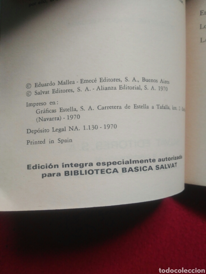 Libros de segunda mano: El v&iacute;nculo .Eduardo Mallea. Salvat - Foto 2