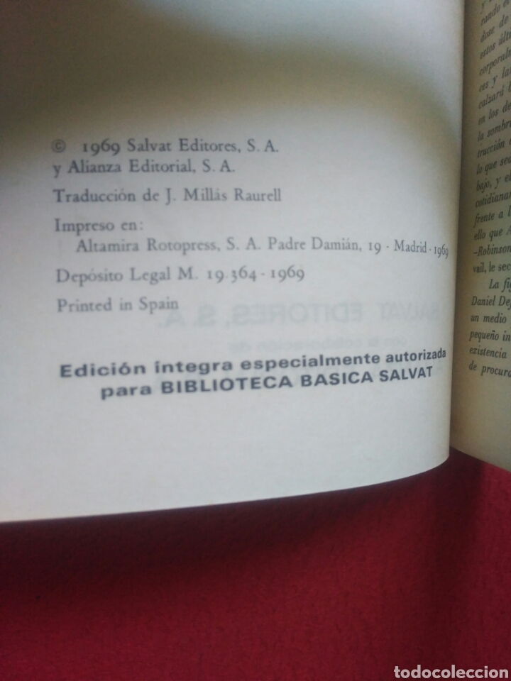 Libros de segunda mano: Robinson Crusoe .Daniel Defoe. Salvat - Foto 2