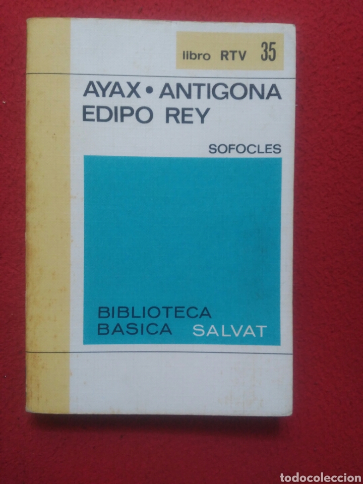 Libros de segunda mano: Ayax Ant&iacute;gona Edipo Rey .S&oacute;focles. Salvat - Foto 1