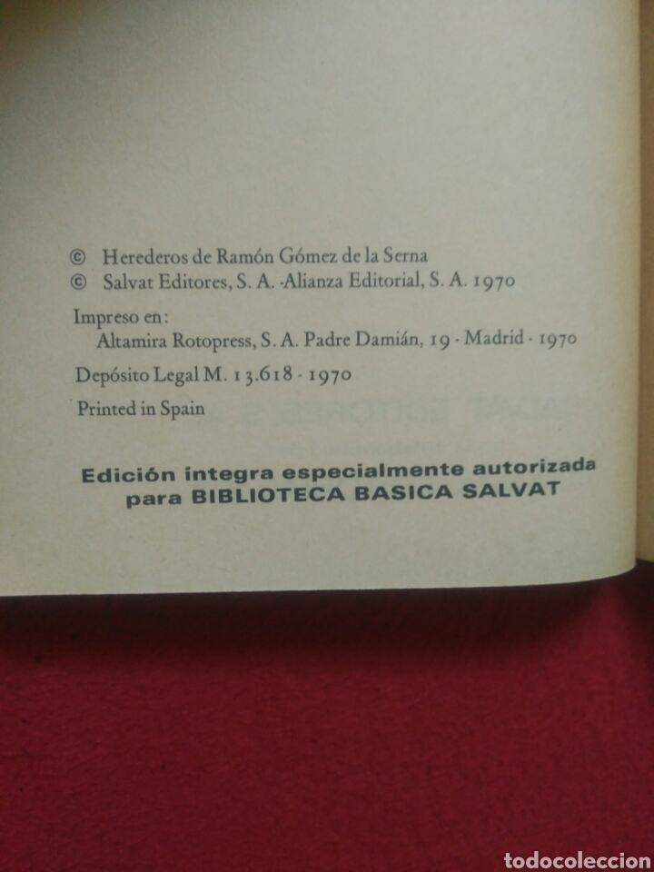 Libros de segunda mano: El caballero del hongo gris .Ram&oacute;n G&oacute;mez de la Serna. Salvat - Foto 2