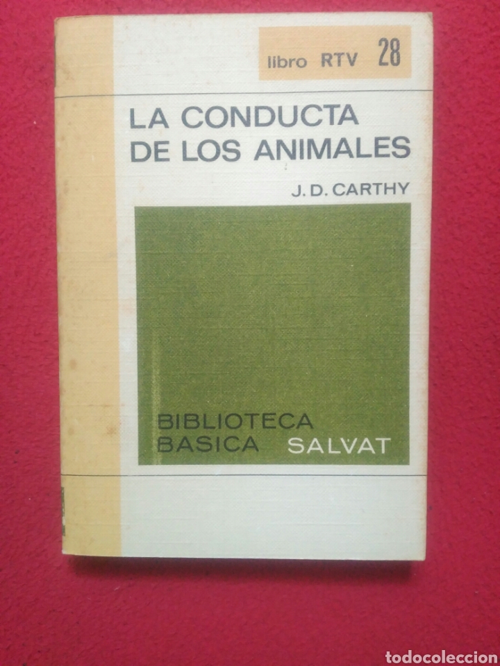 Libros de segunda mano: La conducta de los animales .JD Carthy. Salvat - Foto 1