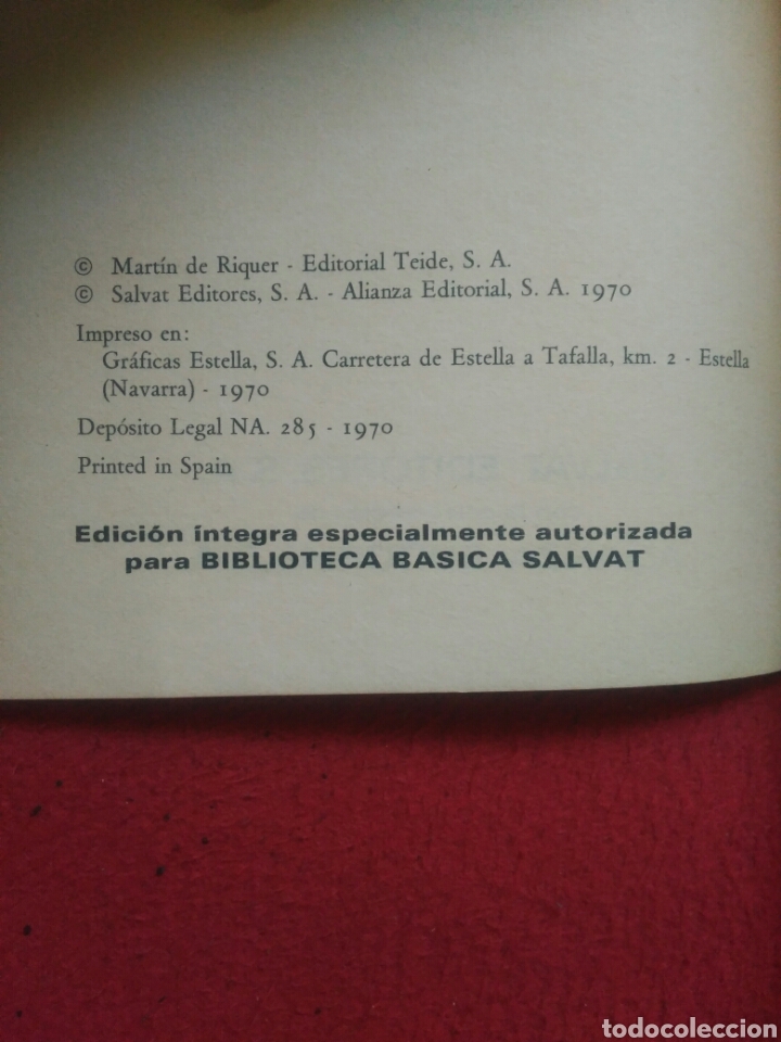Libros de segunda mano: Aproximaci&oacute;n al Quijote .Martin de Riquer. Salvat - Foto 2