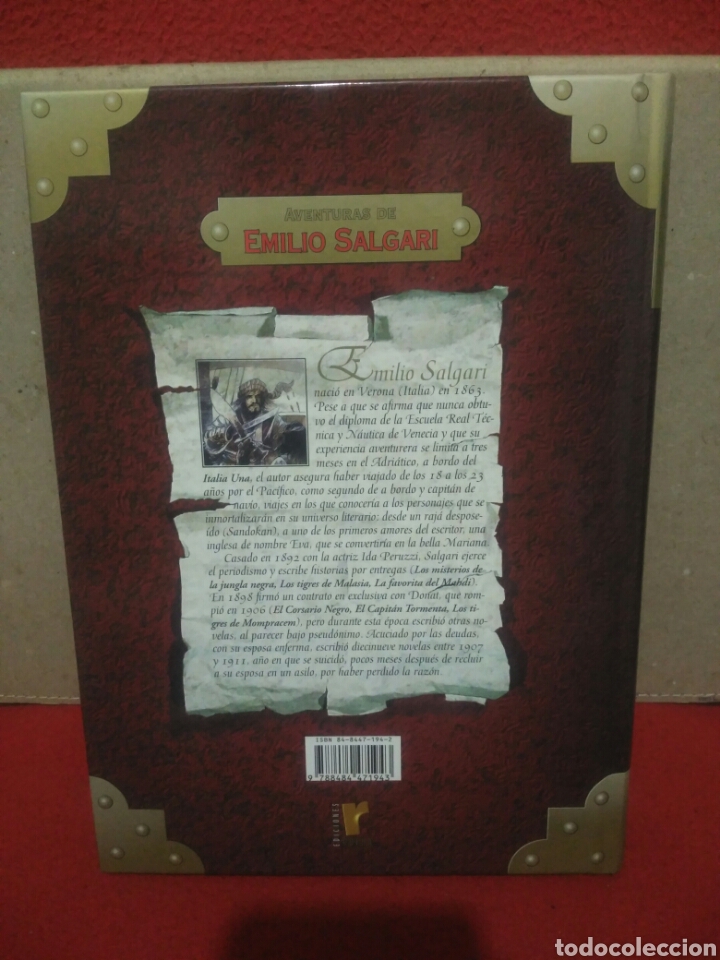 Libros de segunda mano: Sandok&aacute;n .Aventuras de Emilio Salgari - Foto 2