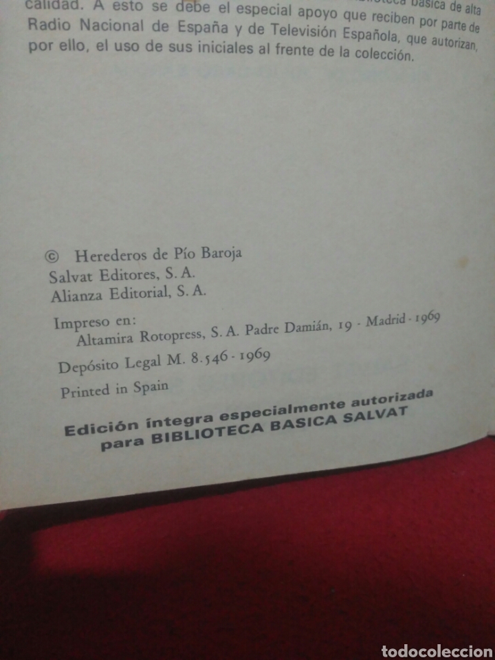 Libros de segunda mano: La busca. P&iacute;o Baroja. Salvat - Foto 2