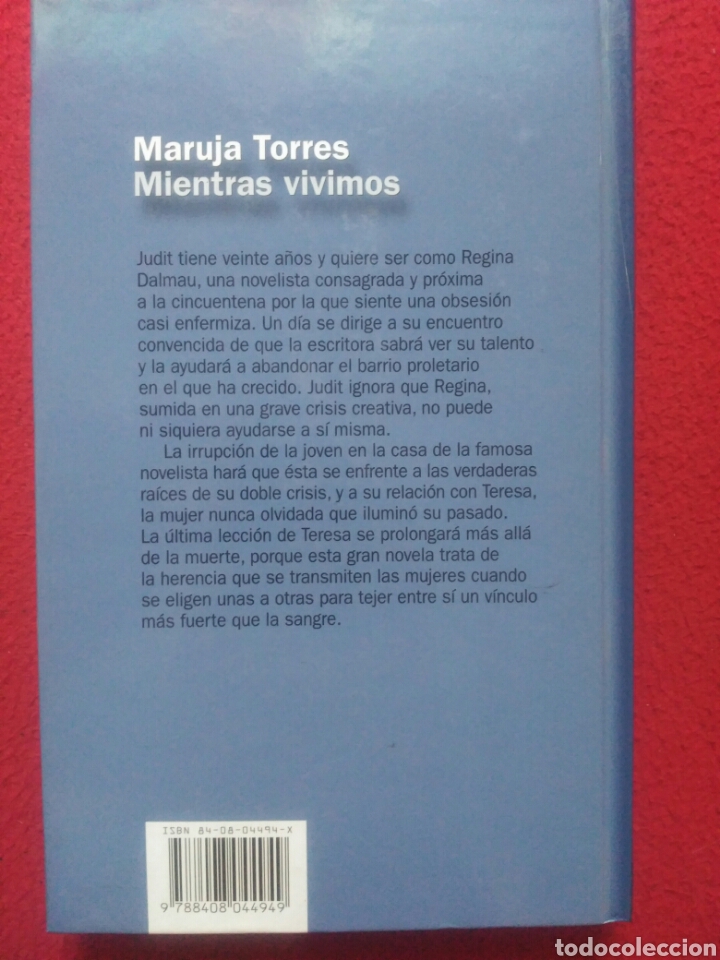 Libros de segunda mano: Mientras vivimos. Maruja Torres. Editorial Planeta - Foto 2