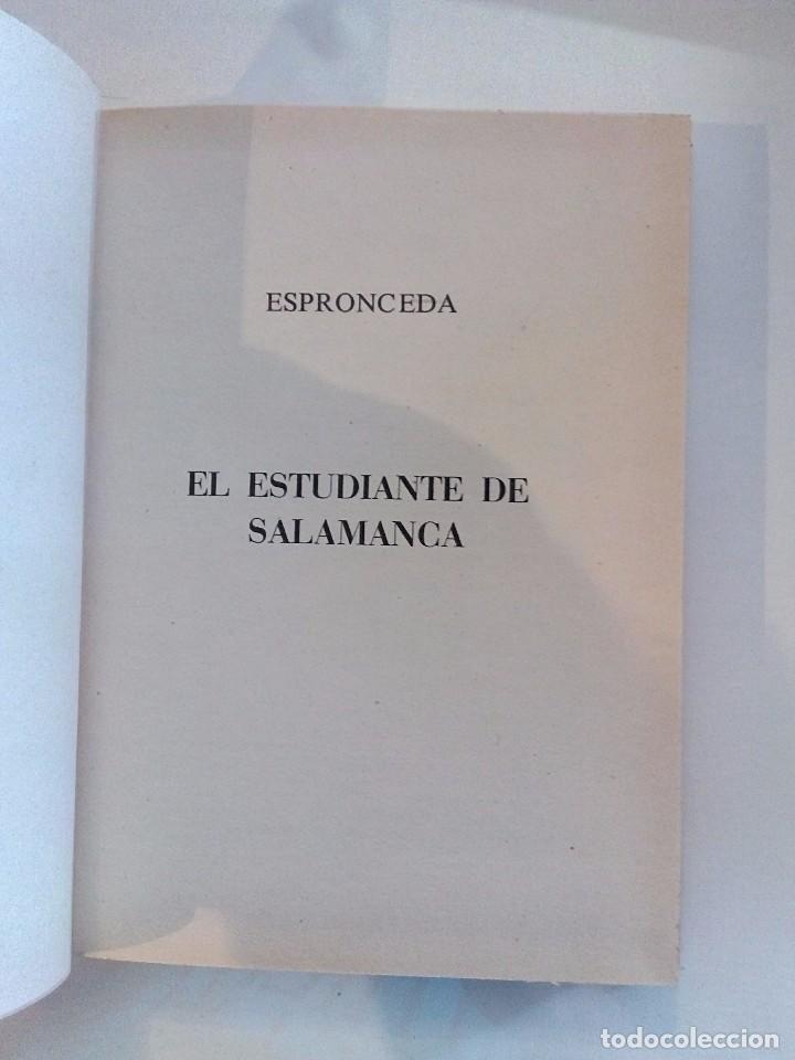 Libros de segunda mano: El estudiante de Salamanca - Espronceda - Foto 2