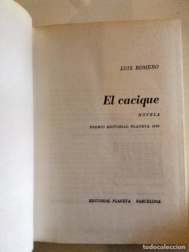 Libros de segunda mano: El Cacique - Luis Romero - 1963 - Foto 2