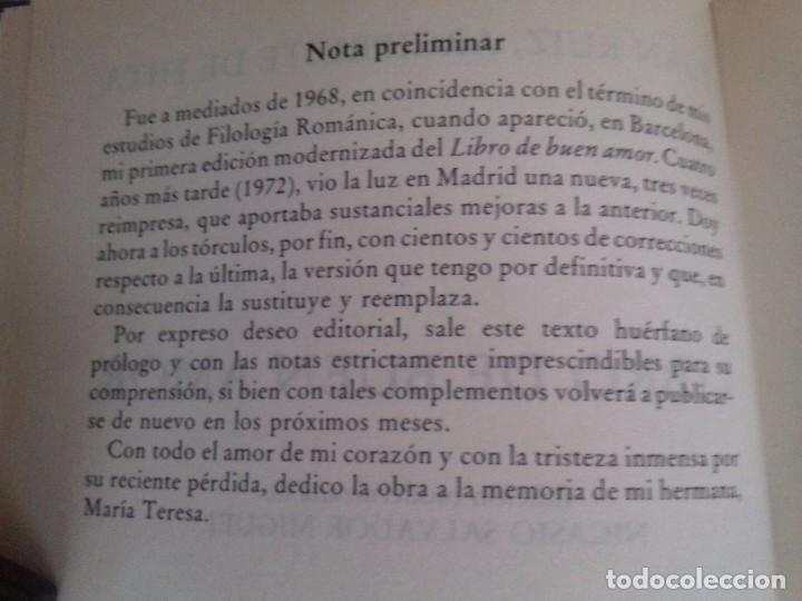Libros de segunda mano: LIBRO DEL BUEN AMOR-ARCIPRESTE DE HITA-1982-EDICIONES ORBIS/ORIGEN- - Foto 5