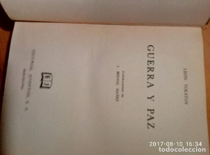 Libros de segunda mano: GUERRA y PAZ, ED JUVENTUD - Foto 2
