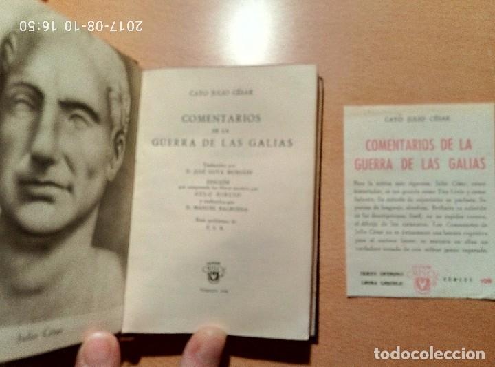 Libros de segunda mano: COMENTARIOS DE LA GUERRA DE LAS GALIAS, ED AGUILAR - Foto 2