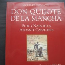 Libros de segunda mano: LIBRO DON QUIJOTE DE LA MANCHA. ED. LEYVA 2005. 1ª EDICION. ILUSTRACIONES GERARDO TRIVES 70 LAMINAS