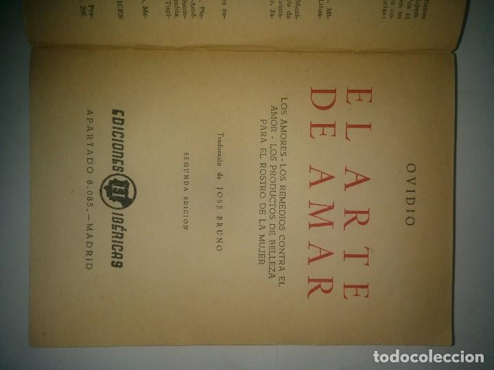 Libros de segunda mano: EL ARTE DE AMAR 1965 OVIDIO  2&ordf; EDICI&Oacute;N  IB&Eacute;RICAS - Foto 2
