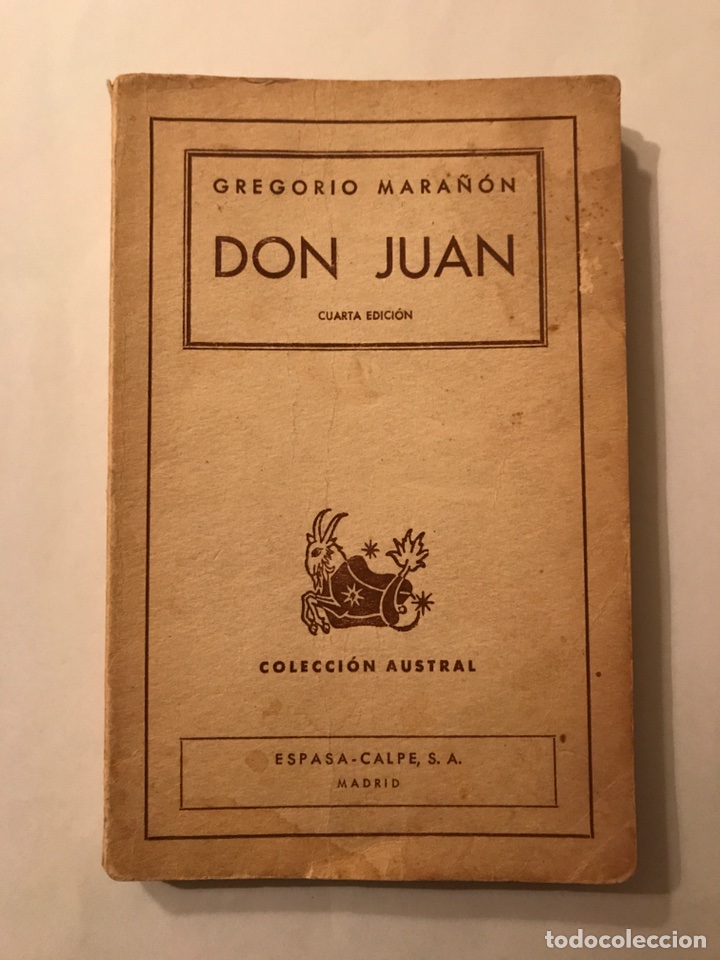 Libros de segunda mano: DON JUAN, Gregorio Mara&ntilde;on. 4a edici&oacute;n, (a.1947) - Foto 1