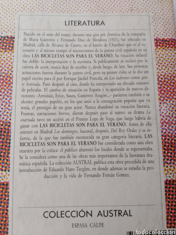Libros de segunda mano: Las bicicletas son para el verano - Foto 2