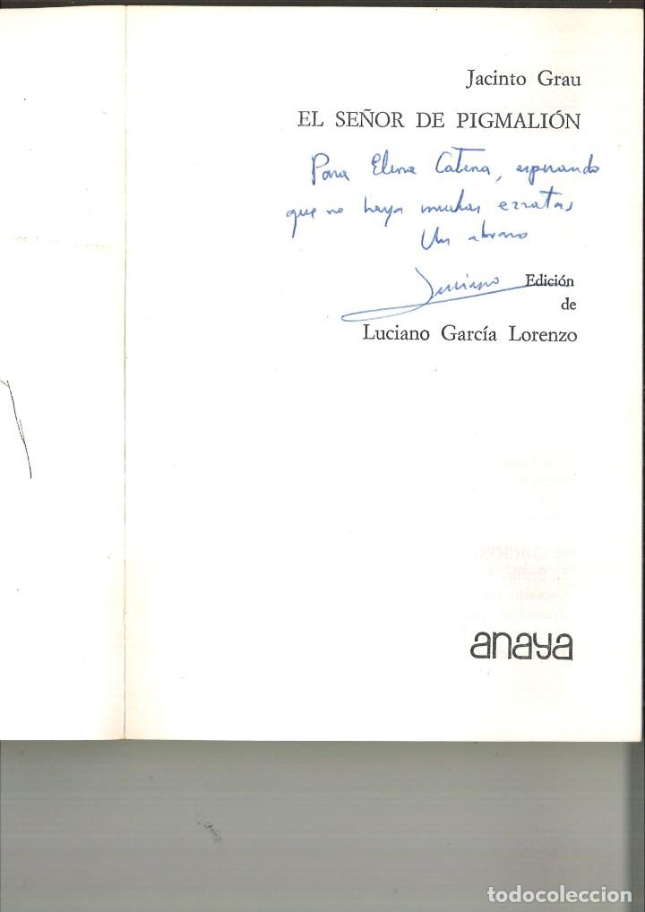 Libros de segunda mano: EL SE&Ntilde;OR DE PIGMALI&Oacute;N. Jacinto Grau - Foto 2