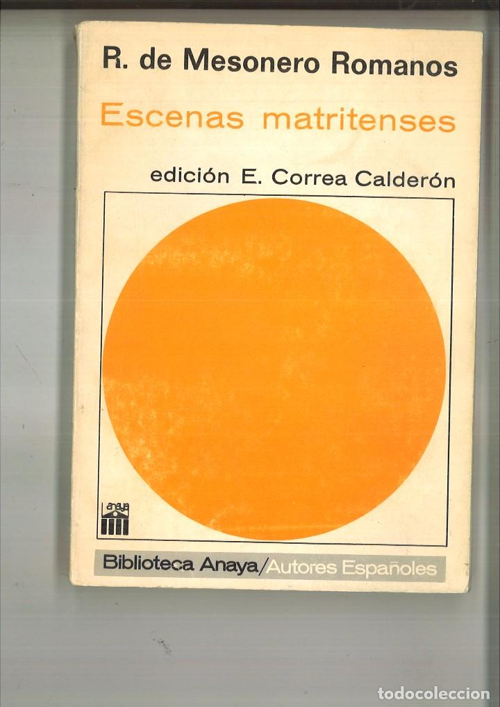 Libros de segunda mano: ESCENAS MATRITENSES. R. Mesonero Romanos - Foto 1