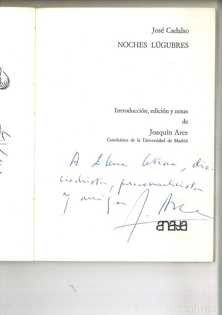 Libros de segunda mano: NOCHES L&Uacute;GUBRES. Jos&eacute; Cadalso - Foto 2