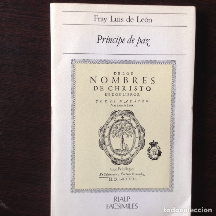 Libros de segunda mano: Pr&iacute;ncipe de paz. Fray Luis de Le&oacute;n - Foto 1