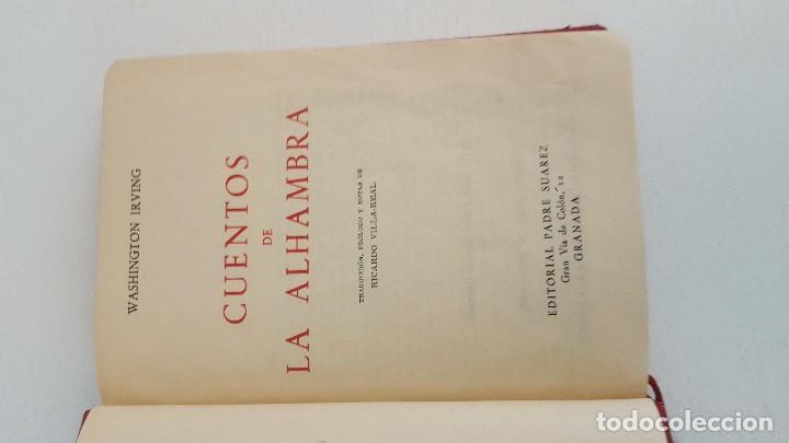 Libros de segunda mano: CUENTOS DE LA ALHAMBRA. WASHINGTON IRVING. 1959. - Foto 2