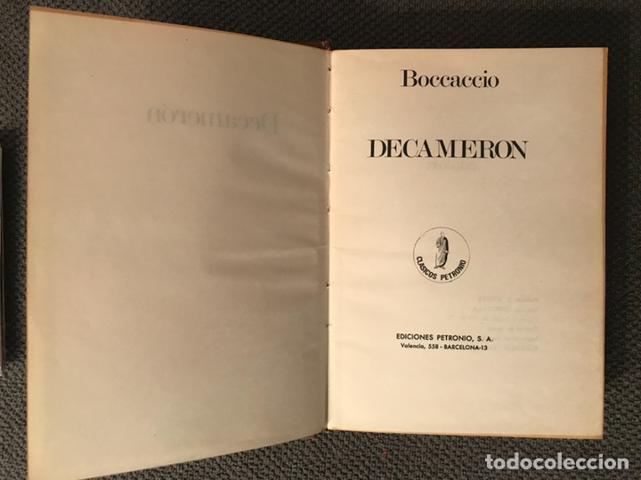 Libros de segunda mano: DECAMERON &ldquo;Bocaccio&rdquo; Clasicos Petronio (a.1972) - Foto 2
