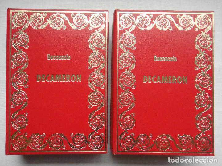 Libros de segunda mano: DECAMERON, BOCCACCIO. EDICIONES PETRONIO, 2 TOMOS ILUSTRADOS. - Foto 2