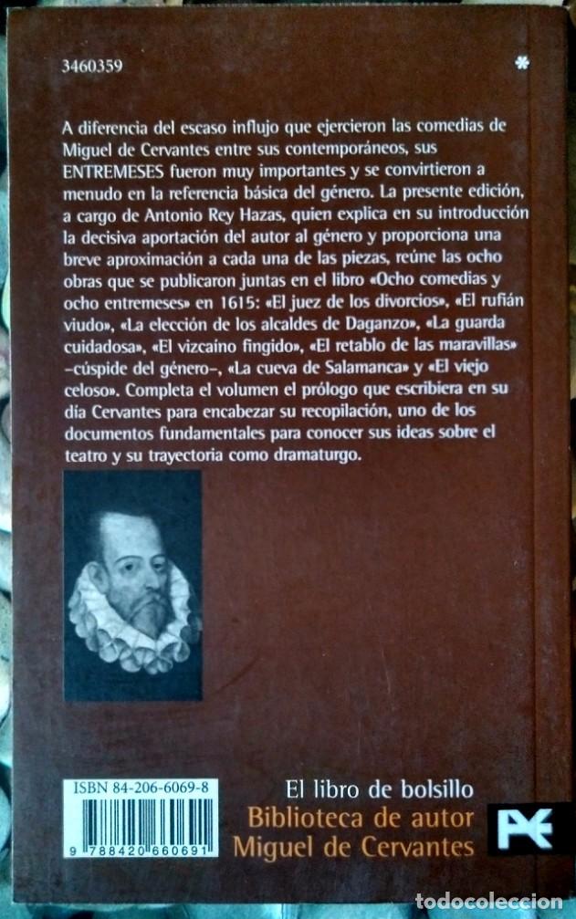 Libros de segunda mano: Miguel de Cervantes . Entremeses - Foto 2