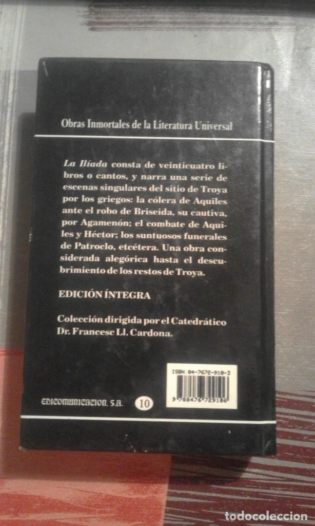 Libros de segunda mano: La Il&iacute;ada - Homero - 1999 - Foto 2