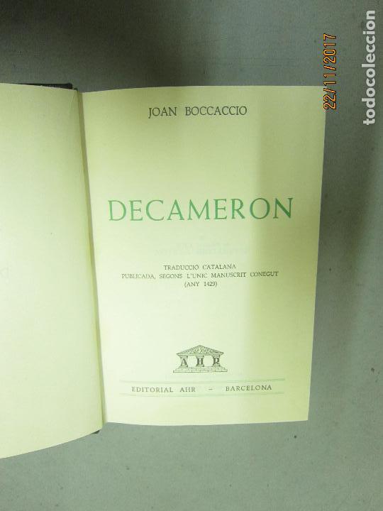 Libros de segunda mano: BOCCACCIO. JOAN. DECAMERON - Foto 2