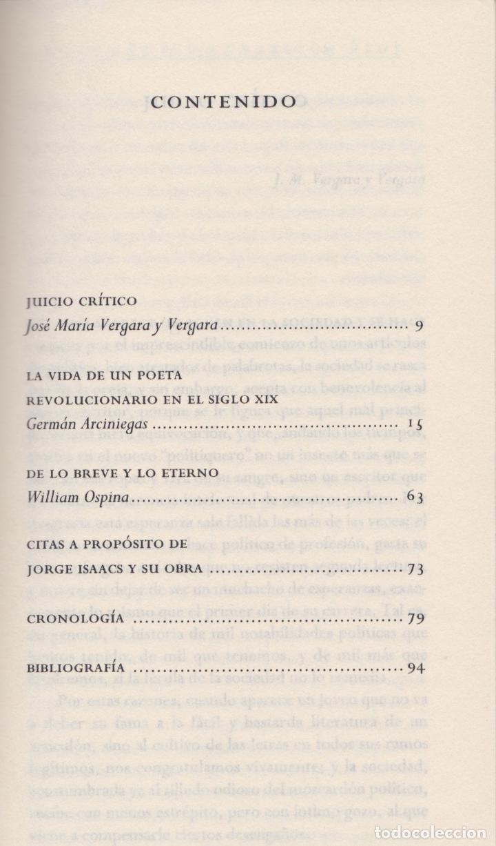 Libros de segunda mano: Mar&iacute;a / Jorge Isaacs . A prop&oacute;sito de Jorge Isaacs y su obra . - Foto 5