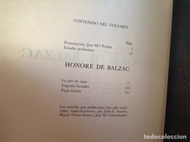 Libros de segunda mano: Honore de Balzac. Cl&aacute;sicos Carroggio - Foto 2