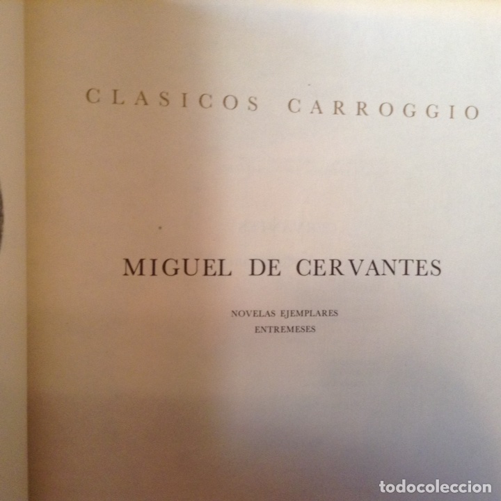 Libros de segunda mano: Miguel de Cervantes. Cl&aacute;sicos Carroggio - Foto 1
