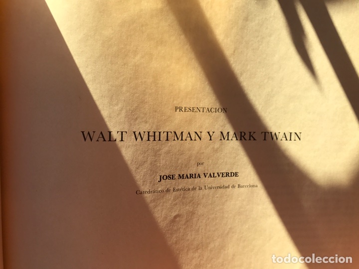 Libros de segunda mano: Whitman / Mark Twain. Cl&aacute;sicos Carroggio - Foto 5