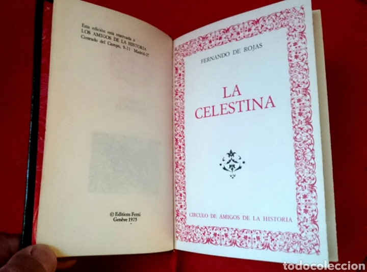 Libros de segunda mano: LA CELESTINA- ENCUADERNACI&Oacute;N DORADA Y NEGRO. - Foto 2