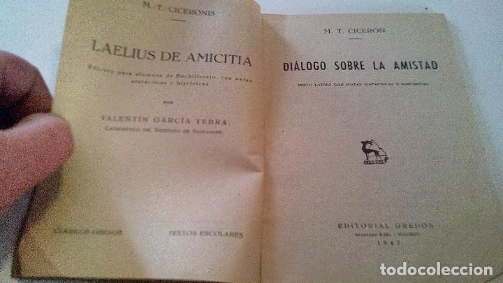 Libros de segunda mano: DE AMITICIA-CICERON-EDITORIAL GREDOS 1947 - Foto 5