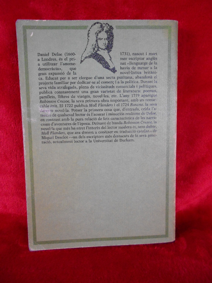 Libros de segunda mano: Moll Flanders, (Daniel Defoe), Edicions 62 1982-libro en catal&aacute;n - Foto 3