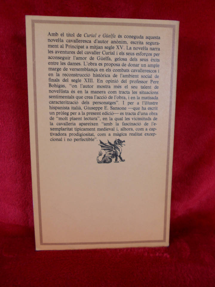 Libros de segunda mano: Curial e G&uuml;elfa, Edicions 62 1979 - libro en catal&aacute;n - Foto 2