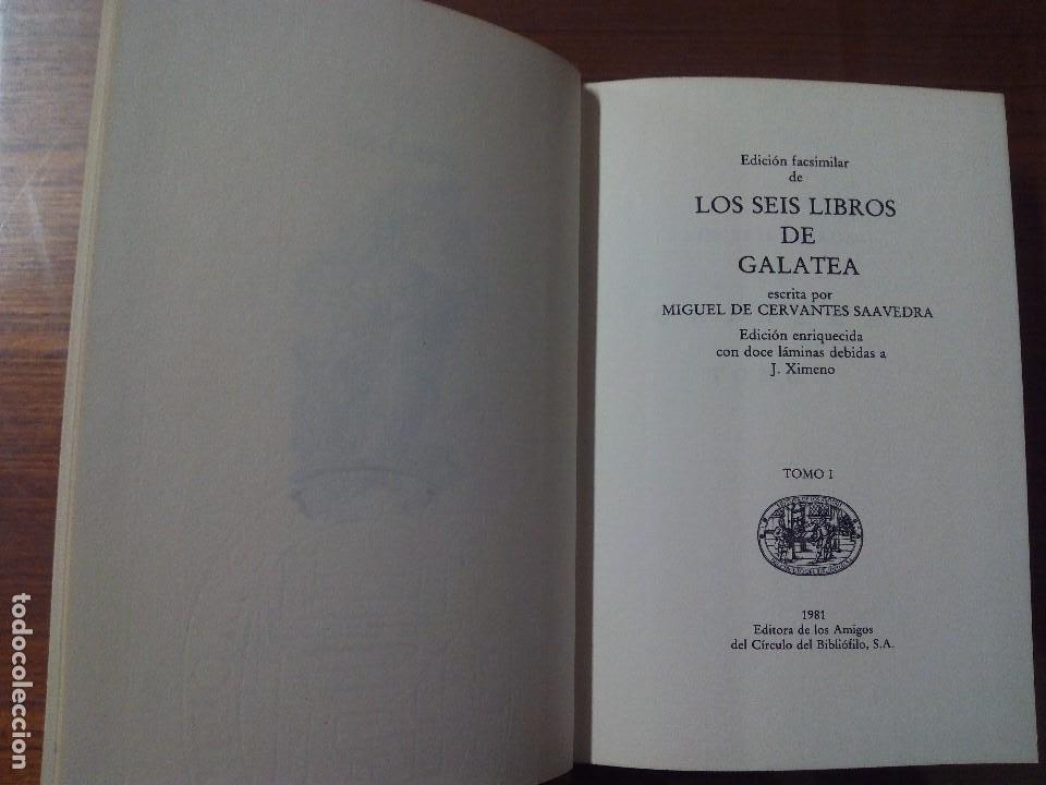 Libros de segunda mano: La Galatea, de Cervantes, Editora de los amigos del C&iacute;rculo del Bibli&oacute;filo, 1981. - Foto 3