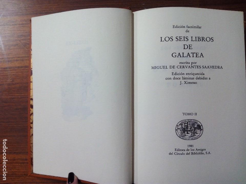 Libros de segunda mano: La Galatea, de Cervantes, Editora de los amigos del C&iacute;rculo del Bibli&oacute;filo, 1981. - Foto 4