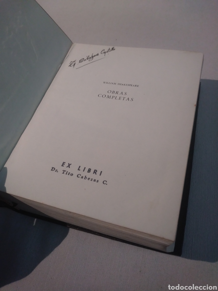 Libros de segunda mano: WILLIAM SHAKESPEARE OBRAS COMPLETAS, AGUILAR 1951 - Foto 4