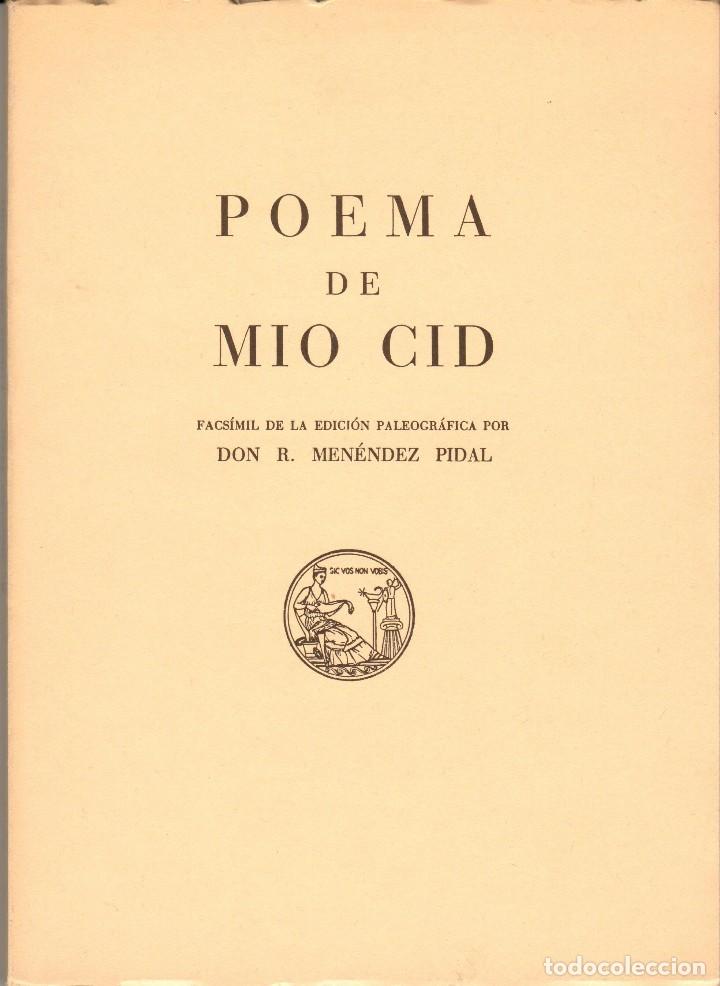 Libros de segunda mano: POEMA DE M&Iacute;O CID. TEXTO FACS&Iacute;MIL DE C&Oacute;DICE Y EDICI&Oacute;N DE MENENDEZ PIDAL. 2 VOL. - Foto 2
