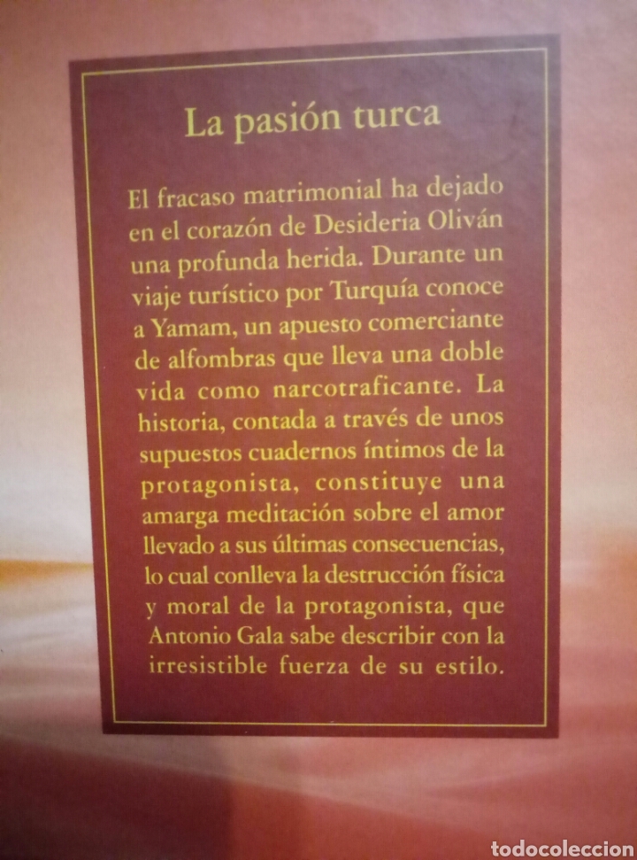 Libros de segunda mano: La pasi&oacute;n turca - Gala, Antonio - Foto 2