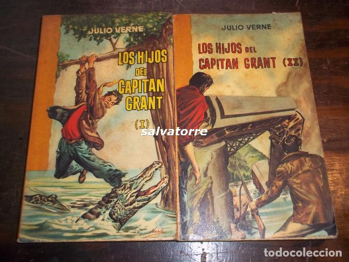 Libros de segunda mano: JUIO VERNE.LOS HIJOS DEL CAPITAL GRANT.DOS TOMOS.EDITORIAL RAMON SOPENA.1957