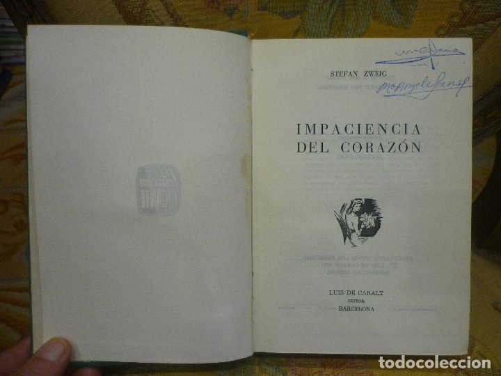 Libros de segunda mano: IMPACIENCIA DEL CORAZ&Oacute;N, DE STEFAN ZWEIG. - Foto 4