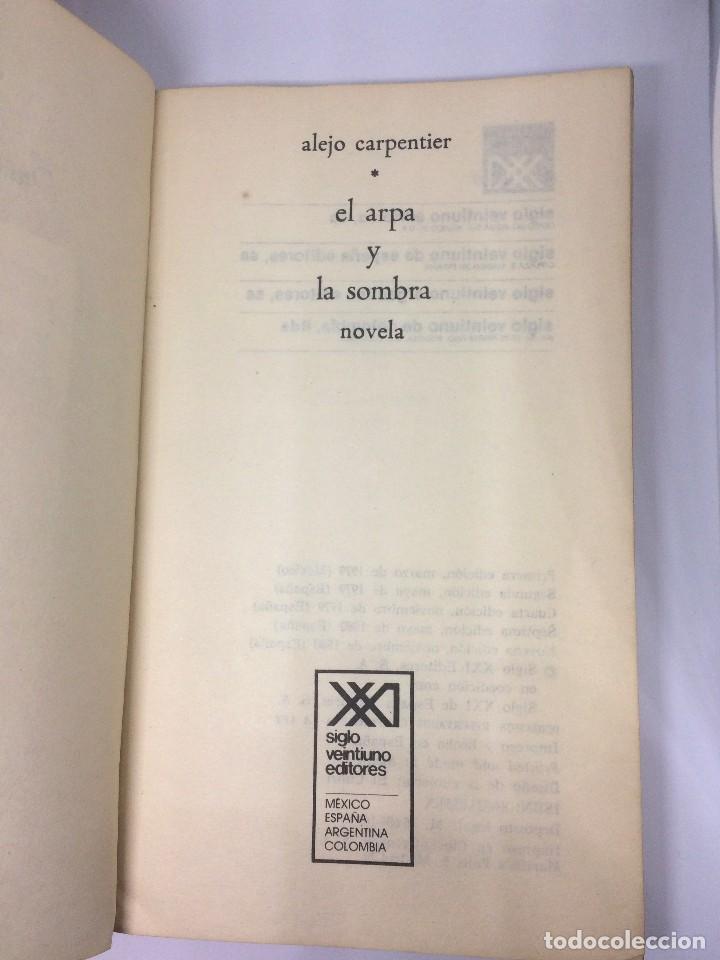 Libros de segunda mano: El arpa y la Sombra. Novela. Alejo Carpenter - Foto 3
