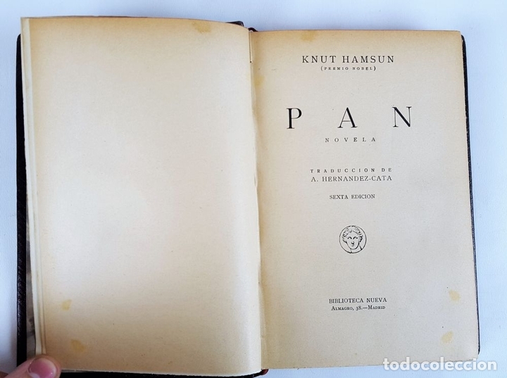 Libros de segunda mano: PAN. KNUT HAMSUN. BIBLIOTECA NUEVA. S/F. - Foto 2